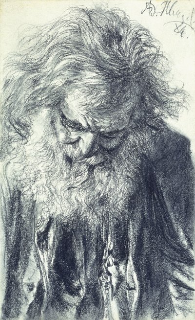 Porträt eines alten Mannes, 1884 von Adolph Menzel