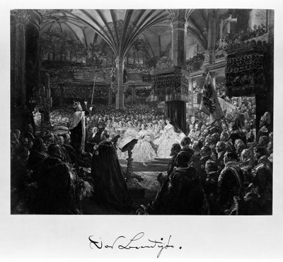 "Das Beendigte"; Fotografie aus dem Krönungsalbum von Adolph Menzel