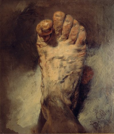 Der Fuß des Künstlers von Adolph Menzel