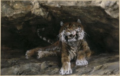 Der Tiger. Aus dem "Kinderalbum" von Adolph Menzel