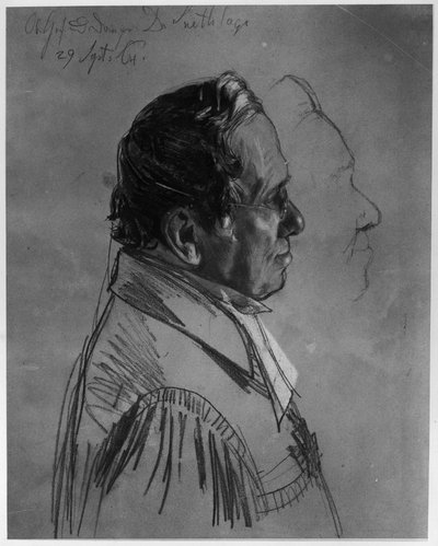 Dr. Karl Wilhelm Moritz Snethlage. Studie zum Gemälde "Krönung Wilhelms I. in Königsberg" von Adolph Menzel