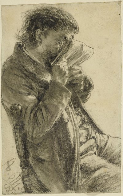 Lesender Mann von Adolph Menzel