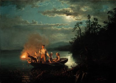 Lystring auf Krøderen von Adolph Tidemand