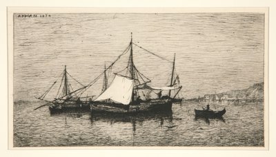 Küstenfrachtboote (Küsten Italiens) von Adolphe Appian