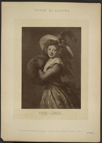 Selbstporträt von Vigee-Lebrun, Musée du Louvre von Adolphe Braun