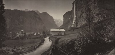 Tal von Lauterbrunnen, Schweiz aus dem Album Charbons de Braun- vues prises..., um 1868 von Adolphe Braun