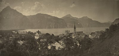 Blick auf Flüelen, Schweiz von Adolphe Braun