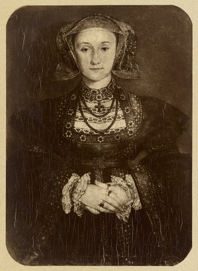 Frau von Heinrich VIII von Hans Holbein, Musée du Louvre von Adolphe Braun