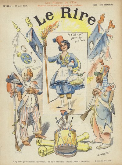 Illustration für Le Rire von Adolphe Leon Willette