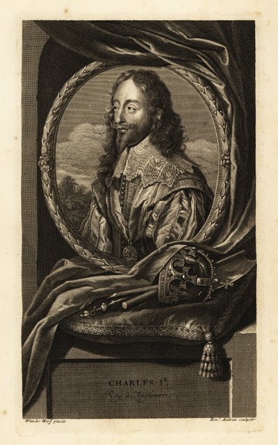Porträt von König Karl I. von England von Adriaan van der (after) Werff