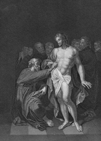Der Unglaube des Heiligen Thomas, Johannes, Kapitel 20, Verse 26-29 von Adriaan van der (after) Werff
