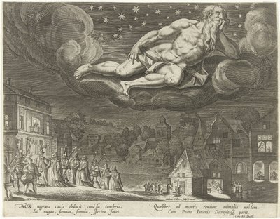 Nacht von Adriaen Collaert