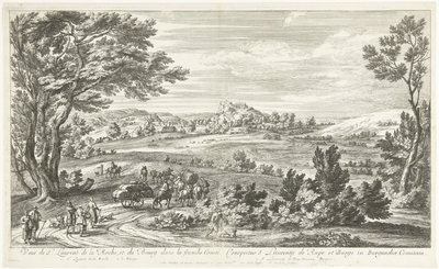 Ansicht von Saint Laurent de la Roche von Adriaen Frans Boudewyns