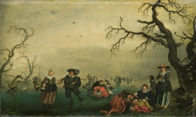 Eisläufer von Adriaen Pietersz. van de Venne