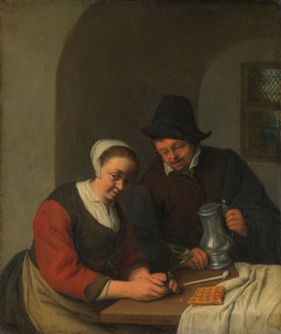 Ein vertrauliches Gespräch von Adriaen van Ostade