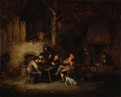 Bauerngesellschaft im Wirtshaus von Adriaen van Ostade