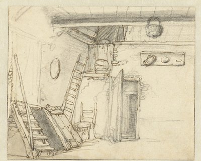 Ecke des Innenraums einer Scheune von Adriaen van Ostade