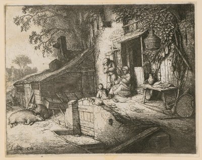 Spinnerin von Adriaen van Ostade