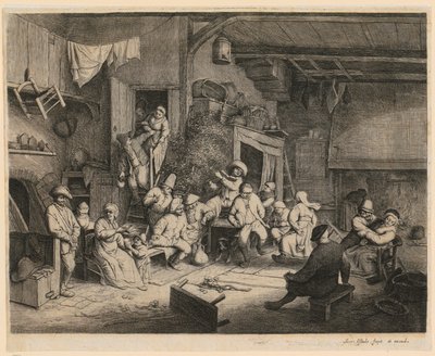 Tanz im Wirtshaus von Adriaen van Ostade