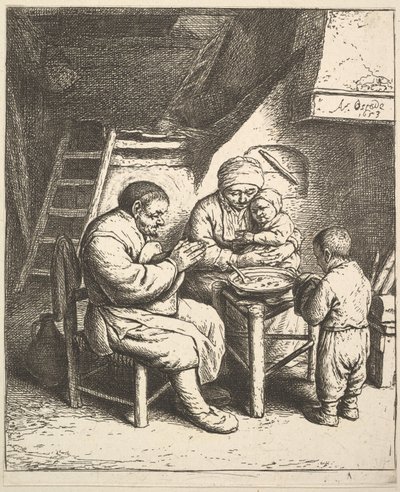 Der Segen von Adriaen van Ostade
