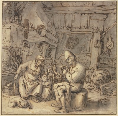 Der schimpfende Bauer von Adriaen van Ostade