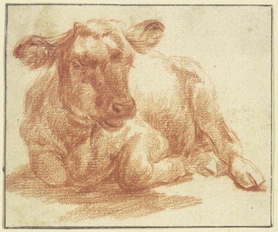 Liegendes Vieh nach links von Adriaen van de Velde