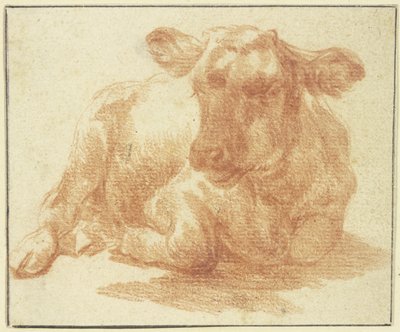 Liegendes Vieh nach rechts von Adriaen van de Velde