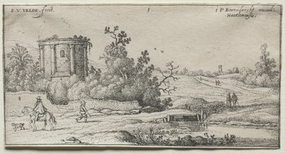 Die Straße beim kleinen runden Tempel von Adriaen van de Velde