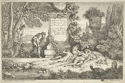 Schlafende Hirtinnen von Adriaen van der Kabel