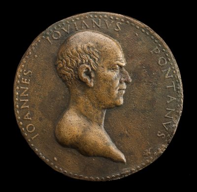 Giovanni Gioviano Pontano, 1426-1503, Dichter [Vorderseite], 1488 oder später von Adriano Fiorentino