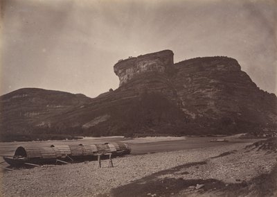 Tempel von Tai-wang bei Wu ü nahe Sing Chang Tee Markt, ca. 1869 von Afong Lai