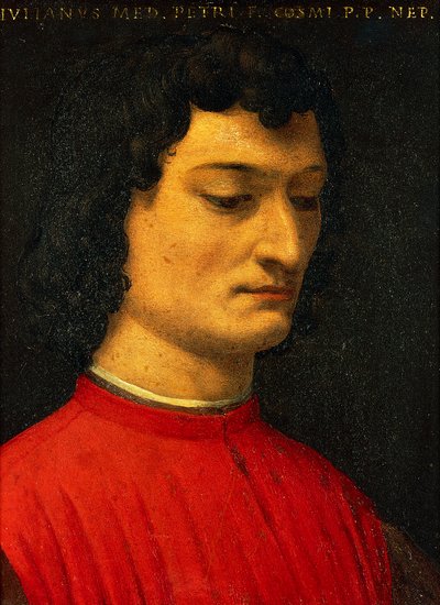 Porträt von Giuliano de Medici von Agnolo Bronzino
