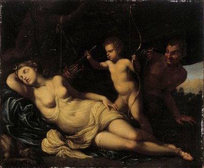 Schlafende Diana von Agostino Carracci