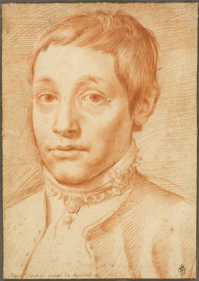 Porträt des Sohnes des Künstlers, Antonio Carracci von Agostino Carracci