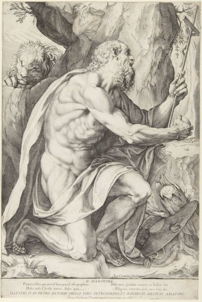 St. Hieronymus von Agostino Carracci