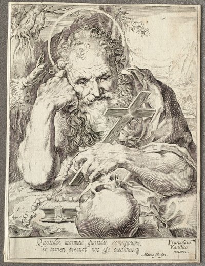 Der heilige Hieronymus von Agostino Carracci