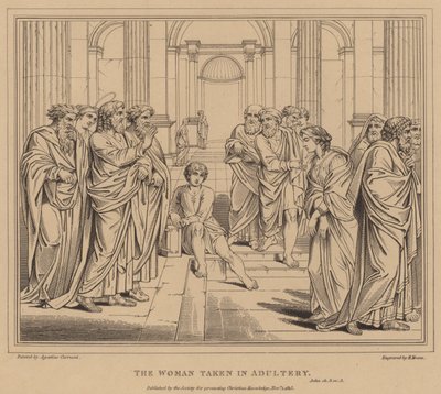 Die Ehebrecherin, Johannes von Agostino Carracci