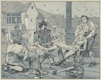 Illustration für La Dame de Gai-Fredon, geschrieben von Quatrelles von Agostino Comerio