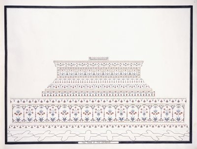 Das Grab des Kaisers, ca. 1815 von Agra School
