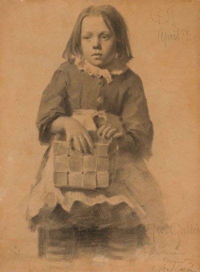 Mädchen mit Birkenkorb von Akseli Gallen-Kallela