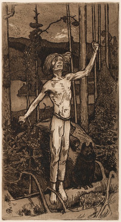 Kullervo verflucht von Akseli Gallen-Kallela