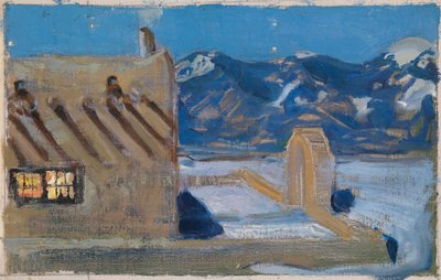 Taos-Heim im Mondlicht von Akseli Gallen-Kallela