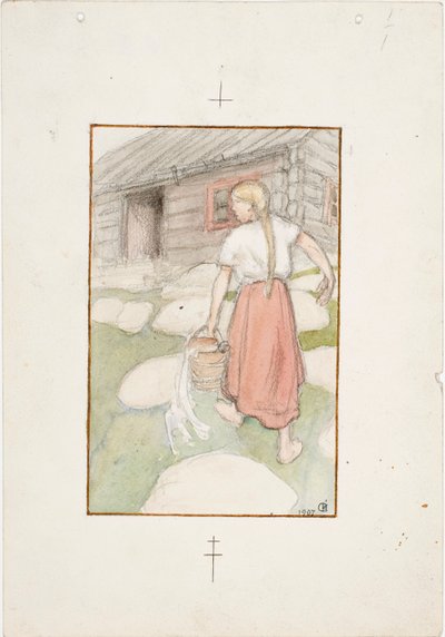 Die schöne Venla von Akseli Gallen-Kallela