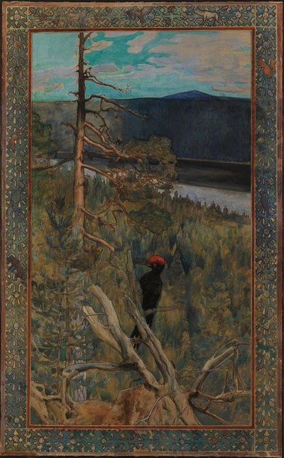 Der große Schwarzspecht von Akseli Gallen-Kallela