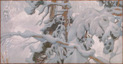 Winter, Studie für die Fresken des Jusélius-Mausoleums von Akseli Gallen-Kallela