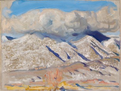 Taos-Berge in Wolken gehüllt von Akseli Valdemar Gallen-Kallela