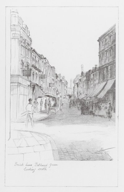 Londoner Gassen: Brick Lane, Blick nach Süden von Alan Stapleton