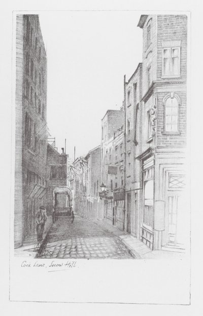 Londoner Gassen: Cock Lane, Snow Hill von Alan Stapleton