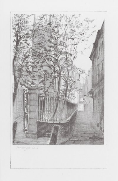 Londoner Gassen: Ironmonger Lane von Alan Stapleton