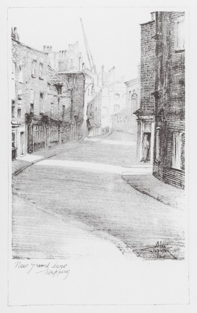 Londoner Gassen: New Gravel Lane von Alan Stapleton